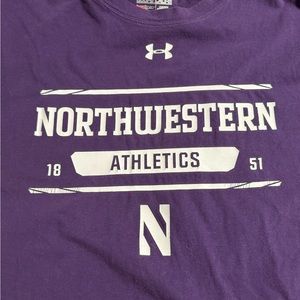 Northwestern team issued Under Armour tshirt men’s XXL loose fit heatgear
